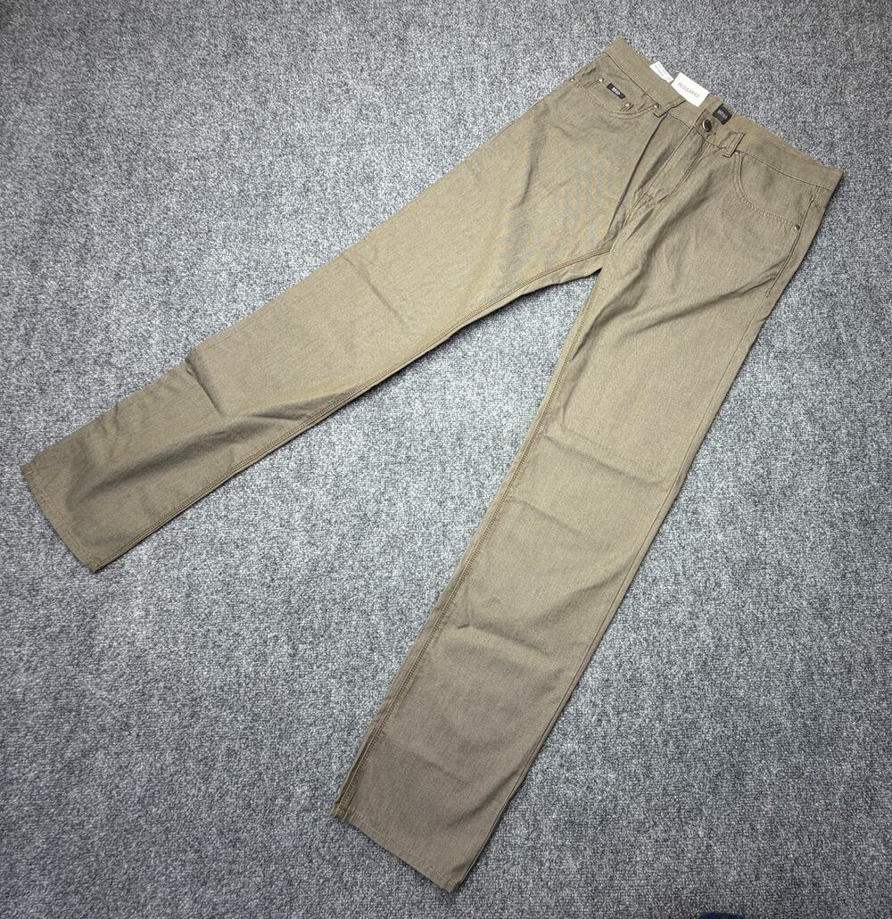 Hugo Boss Mens Jeans 34x36 Brown Regular Fit Straight Leg NWT NEW